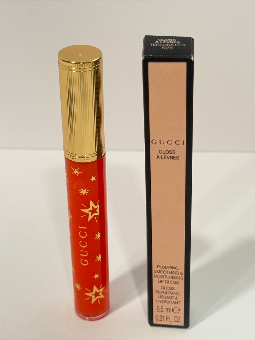 Gucci Gloss À Lèvres Lip Gloss 526 Teresina Red NIB